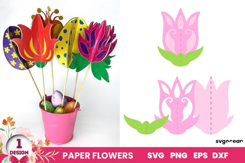 3D Flowers SVG | Easter Cut Files SVG SvgOcean 