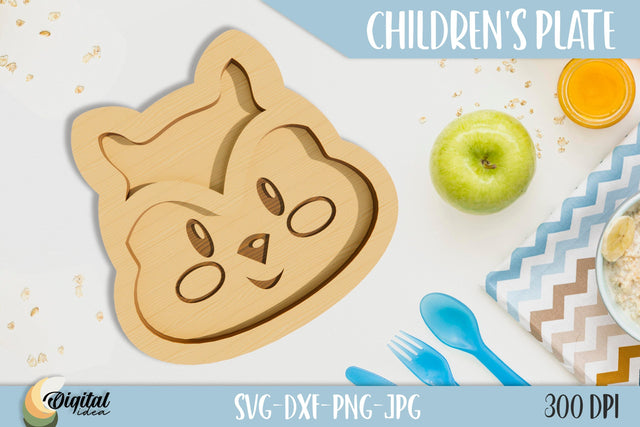 3D Funny Design. Squirrel SVG. Children's Plate Laser Cut. SVG Evgenyia Guschina 