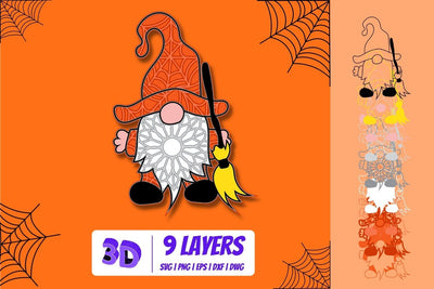 3D Gnome 3 SVG Cut File SVG SvgOcean 