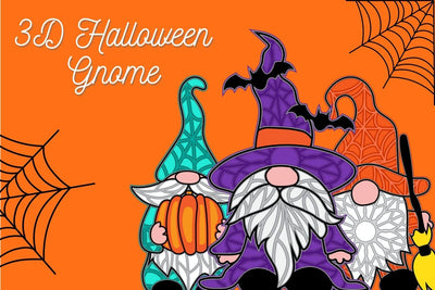 3D Halloween Gnome SVG Bundle SVG SvgOcean 