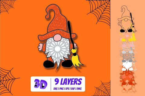 3D Halloween Gnome SVG Bundle SVG SvgOcean 