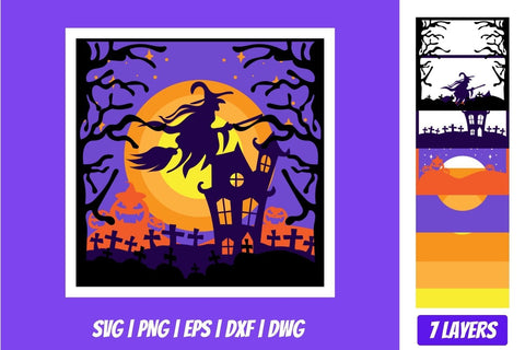 3D Halloween Shadowbox SVG Bundle SVG SvgOcean 