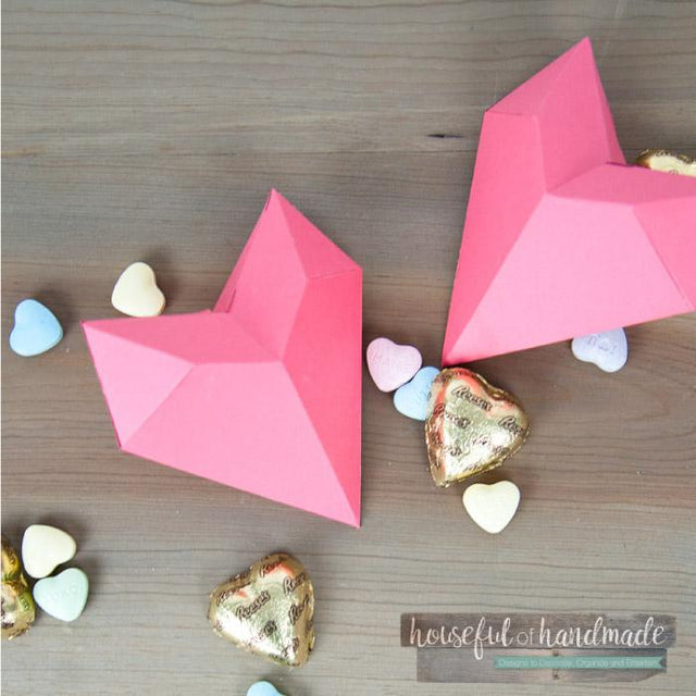 3D Heart Valentine 3D Paper Houseful of Handmade 