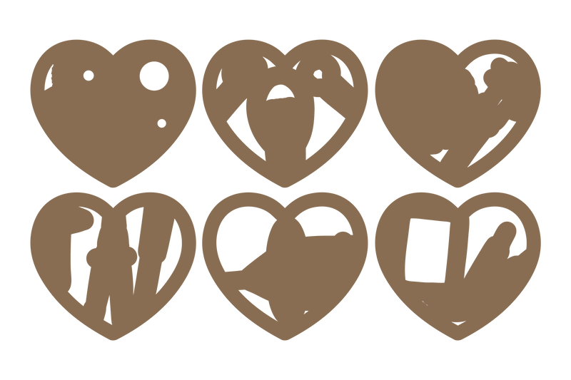 3D heart with engineering element bundle SVG MD JOYNAL ABDIN 