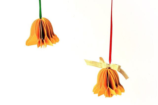 3D Honeycomb Christmas Bell SVG 3D Paper Risa Rocks It 