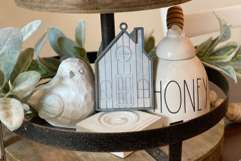 3D Houses with Vertical & Horizontal Shiplap | Farmhouse | Home | Christmas Ornament | Glowforge | Cutting File | SVG Set | Tiered Tray SVG Diva Watts Designs 