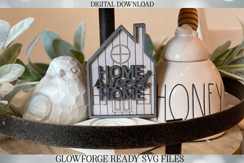 3D Houses with Vertical & Horizontal Shiplap | Farmhouse | Home | Christmas Ornament | Glowforge | Cutting File | SVG Set | Tiered Tray SVG Diva Watts Designs 