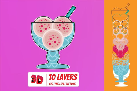 3D Ice Cream SVG Bundle SVG SvgOcean 