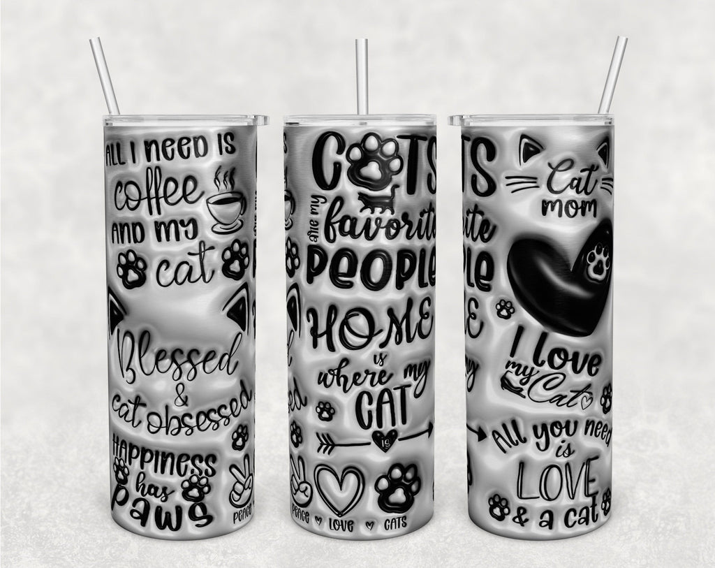 Personalized Cat Dad Tumbler - My Lovely Cat Photo - Personalized