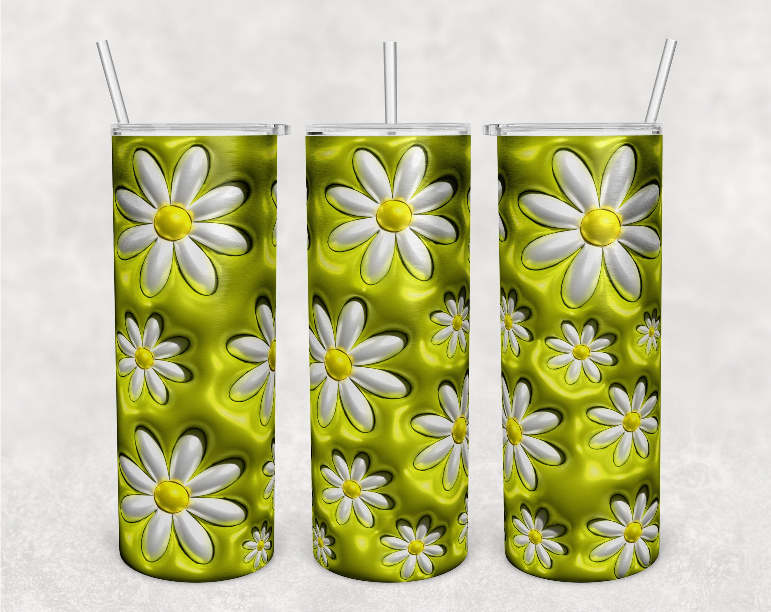 3D Daisy Flower Tumbler