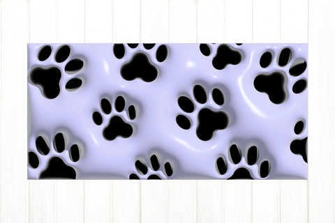 3D Inflated Design. 3D Puff Paw Mug. Dog Mug Sublimation Olga Terlyanskaya 