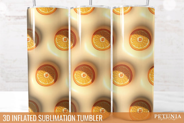 3D Inflated Tumbler wrap | 3D Sublimation Tumbler Wrap Sublimation Petunia Digital Design 