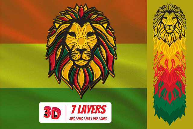 3D Juneteenth Lion SVG SVG SvgOcean 
