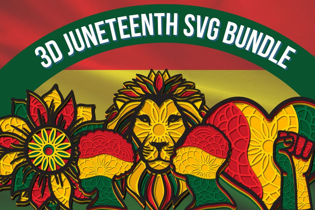 3D Juneteenth SVG Bundle SVG SvgOcean 