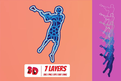 3D Lacrosse SVG Bundle SVG SvgOcean 