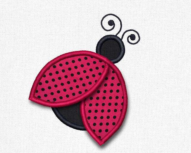 3D Ladybug Applique Embroidery Embroidery/Applique Designed by Geeks 