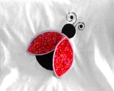3D Ladybug Applique Embroidery Embroidery/Applique Designed by Geeks 