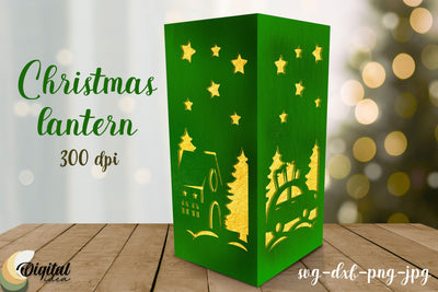 3D Lantern. Christmas Lantern Paper Cut. Lantern 3D Papercut 3D Paper Evgenyia Guschina 