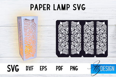 3d Lantern SVG | Paper Lantern Cut Files | Candle Holder SVG | Mandala SVG Fly Design 