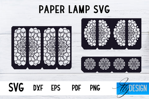 3d Lantern SVG | Paper Lantern Cut Files | Candle Holder SVG | Mandala SVG Fly Design 