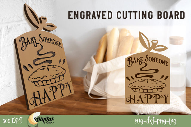 3D Laser Cut Design. Engraved Cutting Boards Laser Cut. SVG SVG Evgenyia Guschina 