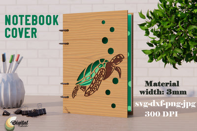 3D Laser Cut. Notebook Cover Laser Cut. Notebook Cover Laser Cut Files SVG Evgenyia Guschina 
