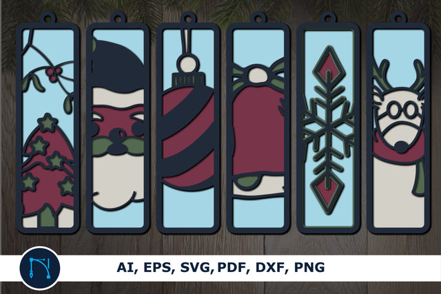 3d layer Christmas bookmark SVG bundle SVG MD JOYNAL ABDIN 