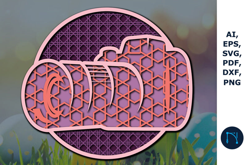 3d layer laser/paper cut camera SVG SVG MD JOYNAL ABDIN 