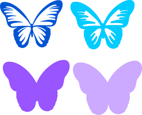 3D Layered Butterfly Design 3D Paper Stacy's Digital Designs 