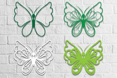 3D layered Butterfly SVG zafrans studio 