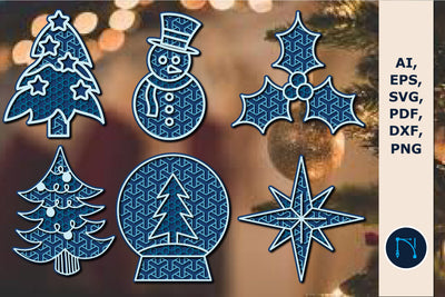 3d Layered Christmas element SVG bundle SVG MD JOYNAL ABDIN 