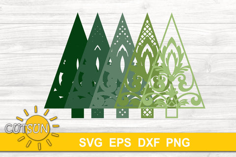 3D Layered Christmas Tree SVG | Christmas tree SVG 3D Paper CutsunSVG 
