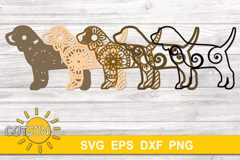 3D Layered Dog Beagle SVG 3D Paper CutsunSVG 