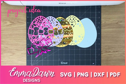 3d Layered Mandala Easter Egg SVG SVG Emma Dawn Designs 