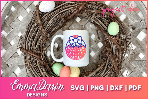 3D Layered Mandala Easter Egg SVG SVG Emma Dawn Designs 