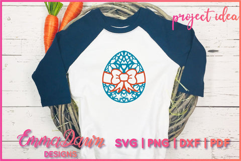 3d Layered Mandala Easter Egg SVG SVG Emma Dawn Designs 