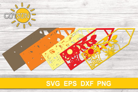 3D Layered Pencil Mandala SVG | Layered Back to school SVG 3D Paper CutsunSVG 