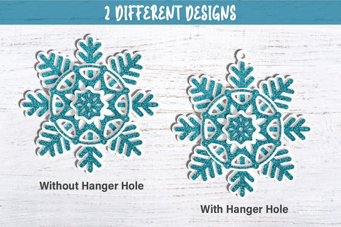 3D Layered Snowflake SVG | Christmas Snowflake Ornament 3D Paper MagicArtLab 