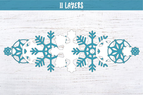 3D Layered Snowflake SVG | Christmas Snowflake Ornament 3D Paper MagicArtLab 