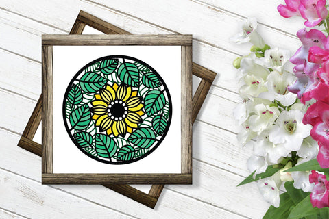 3d Layered Sunflower SVG, Fall Mandala SVG, Porch Sign SVG. SVG Elinorka 