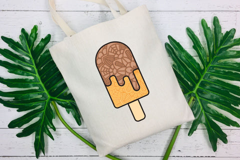 3D Layered SVG Ice Cream Bar, Summer SVG Cut File. 3D Paper Elinorka 