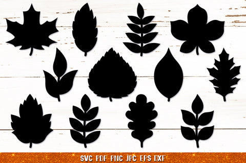 3D Leaves Papercut Bundle SVG,Fall Leaves Silhouette SVG SVG goodfox86 