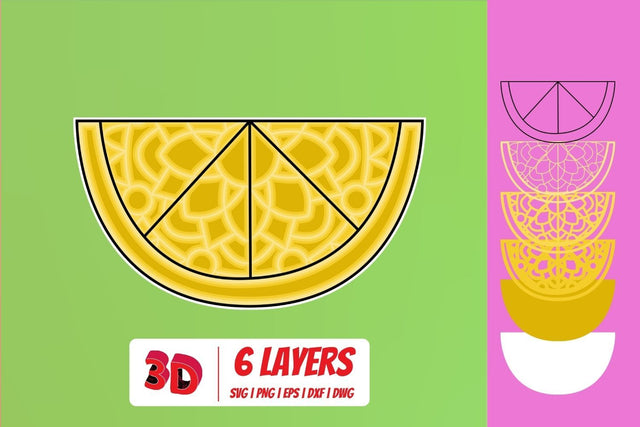 3D Lemon SVG Cut File SVG SvgOcean 