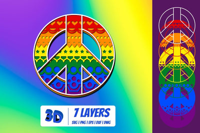 3D LGBT Rainbow Pacific SVG SVG SvgOcean 