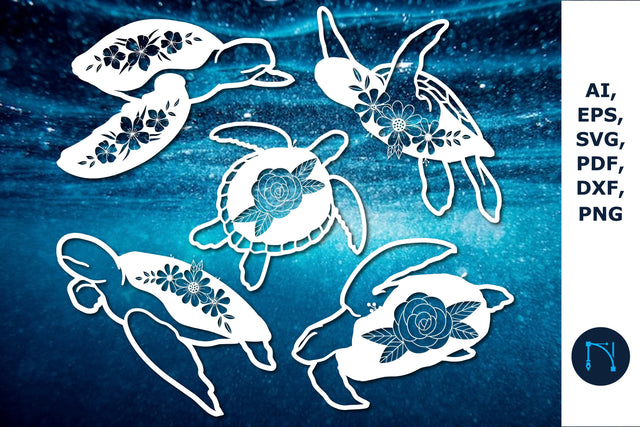 3D Mandala Turtle Paper Cut SVG Bundle SVG MD JOYNAL ABDIN 