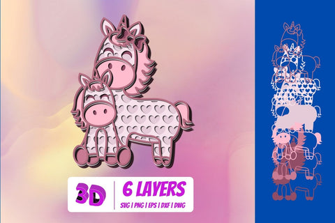 3D Mothers Day Animals SVG Bundle SVG SvgOcean 