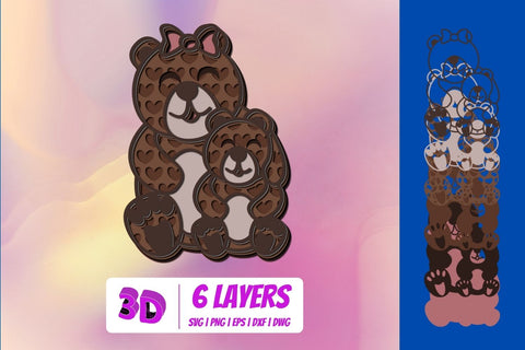 3D Mothers Day Animals SVG Bundle SVG SvgOcean 