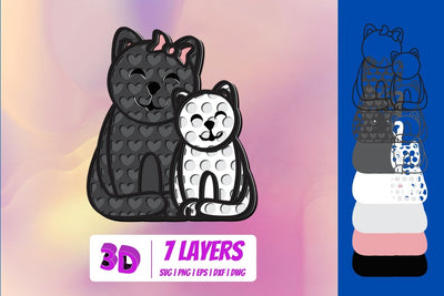 3D Mothers Day Cat SVG SVG SvgOcean 