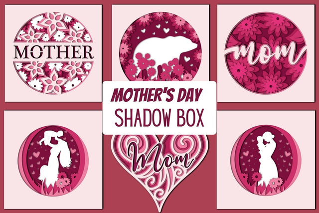 3D Mothers Day Shadow Box SVG SvgOcean 
