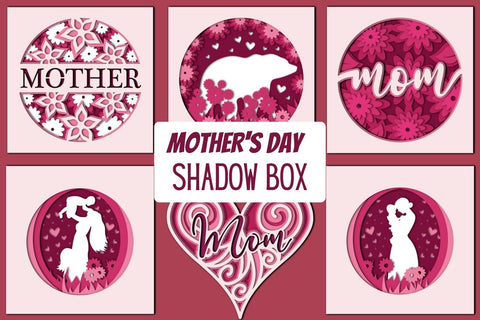 3D Mothers Day Shadow Box SVG SvgOcean 
